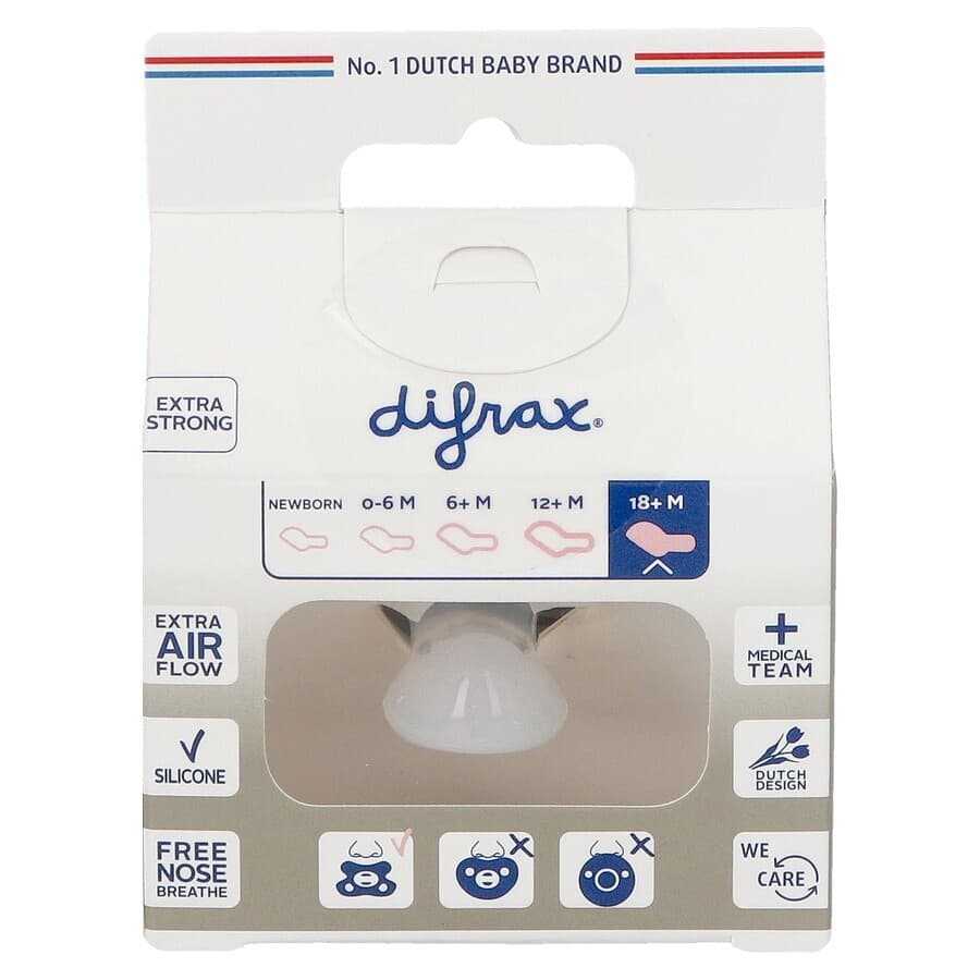 Difrax Fopspeen Dental Extra Sterk +18m