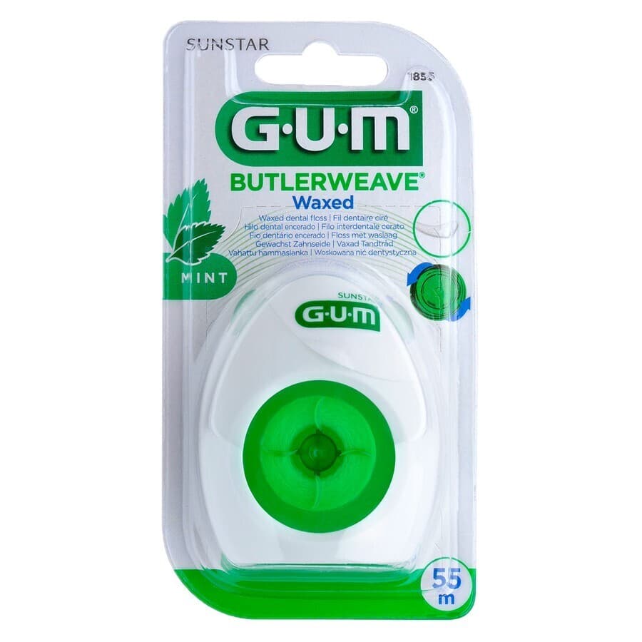 Gum Dentalfloss Weave Waxed Munt 1855