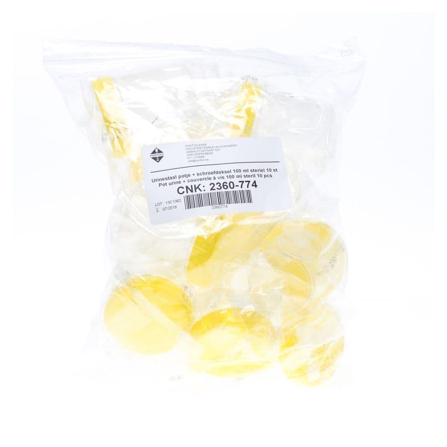 Pot Urine Ster + Couvercle 100ml 10 Pontos