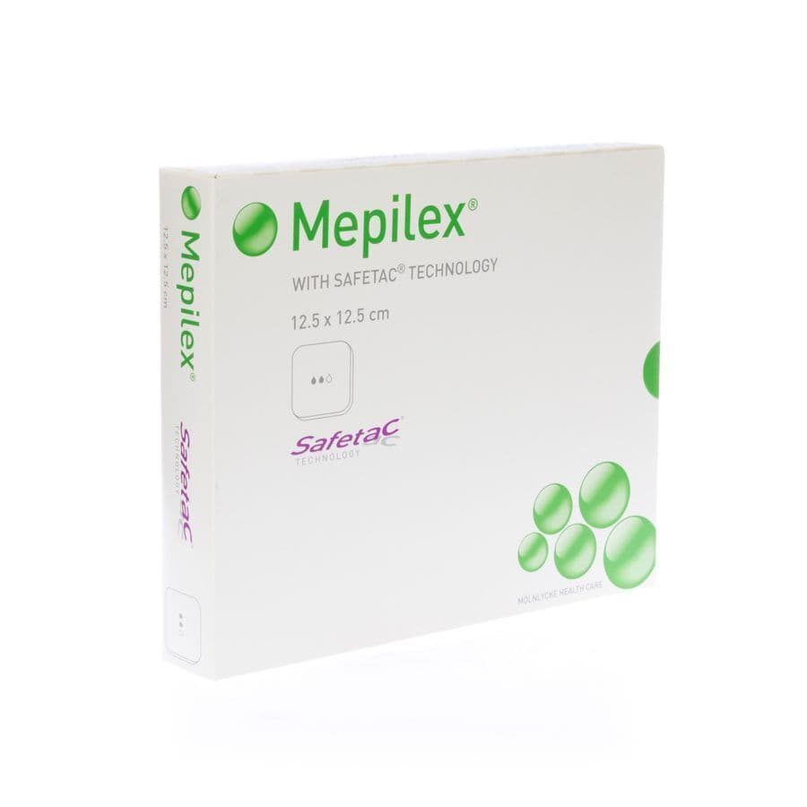 Mepilex Schuimverb Sil Abs Ster 12,5x12,5cm 5