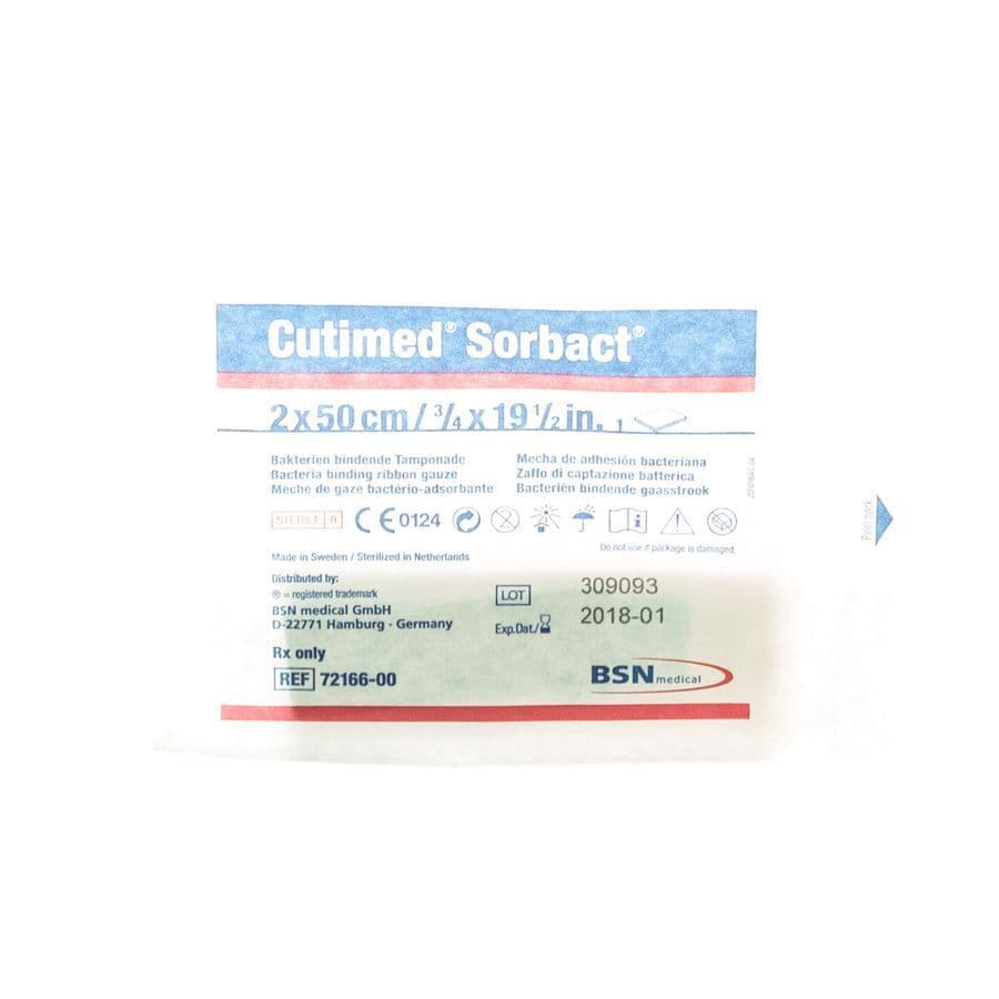 Cutimed Sorbact Meches 2x50cm 1 7216600