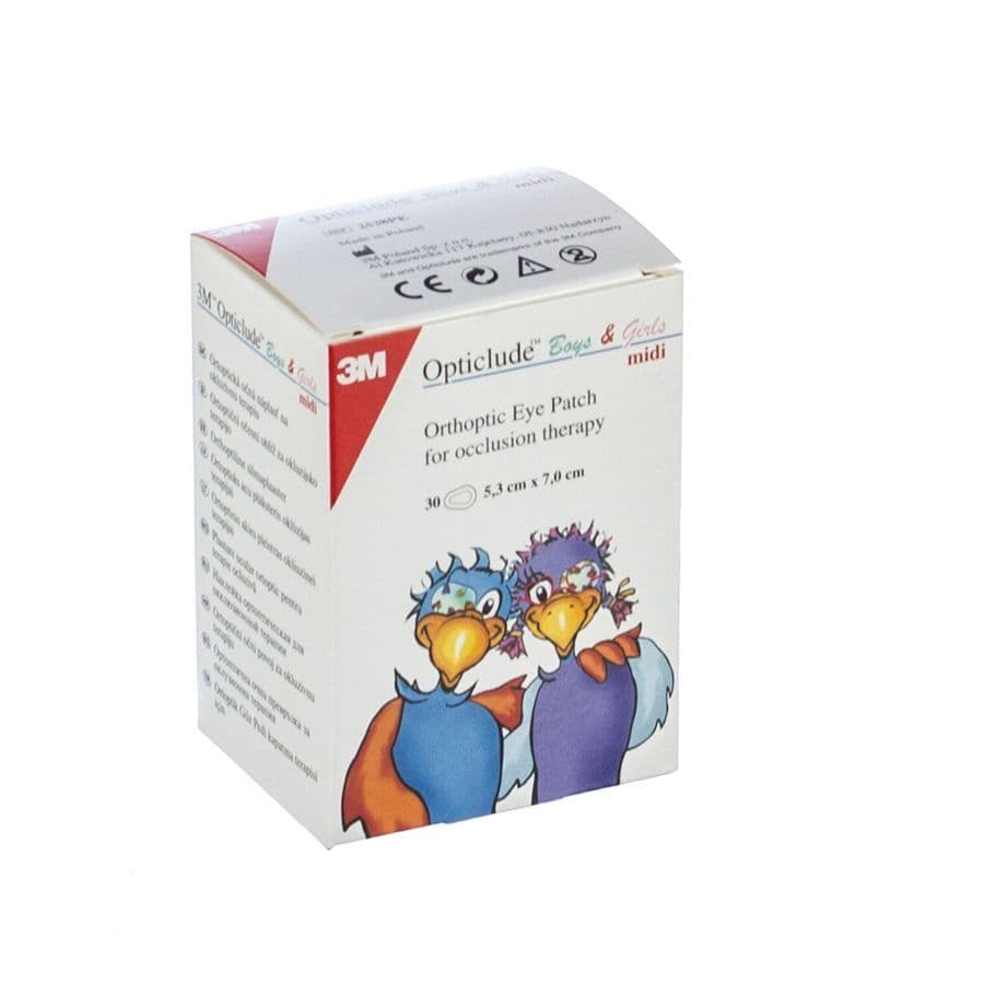 Opticlude 3m Boys&girls Midi Oogkompres 30 2538pe