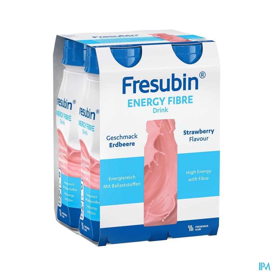 Fresubin Energy Fibre Drink 200ml Fraise/aardbei