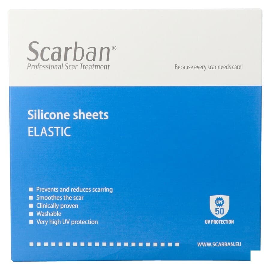 Scarban Elastic Silicone Sheet 5x 7,5cm 2