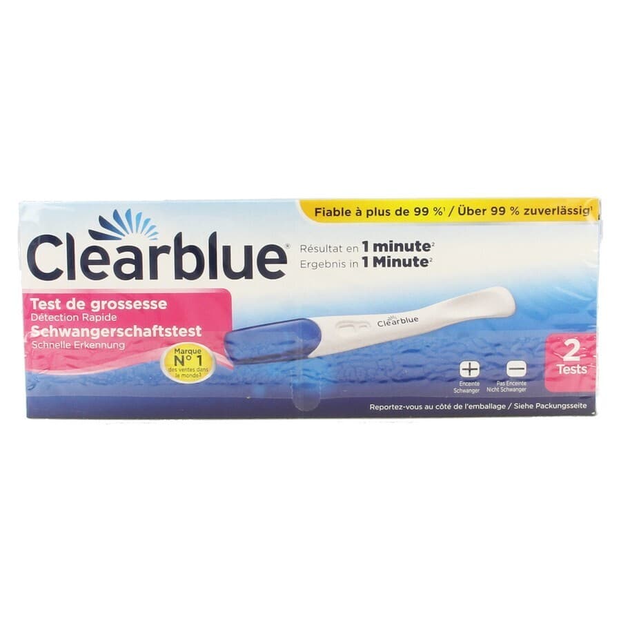 Clearblue Test De Grosesse Détection Rapide 2 Tests