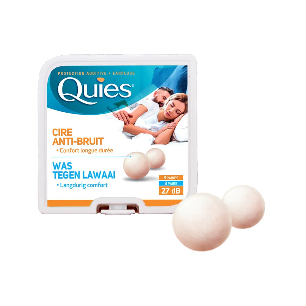Quies Pretection Audit Cire Naturelle 8 Paire Boules Quies
