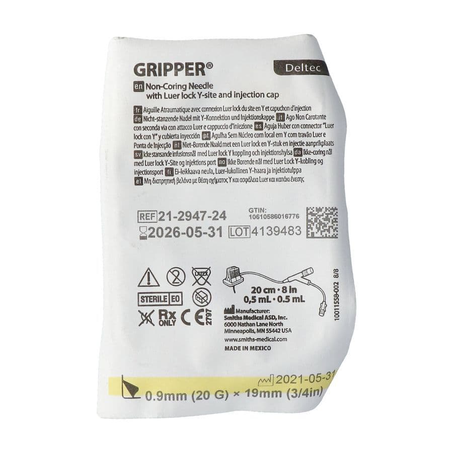 Gripper Aiguille 20g 19mm Y-site 1