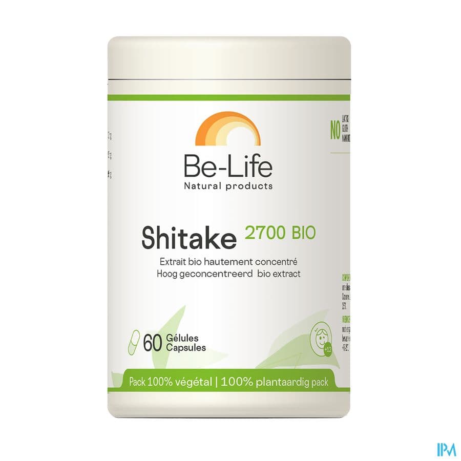 Be-Life Shitake 2700 Bio 60 Gélules Végétaliens