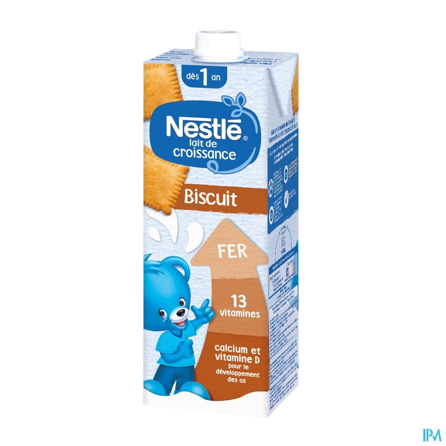 Nestle Lait De Croissance 1+ Biscuit Bébé 1+ An 1L