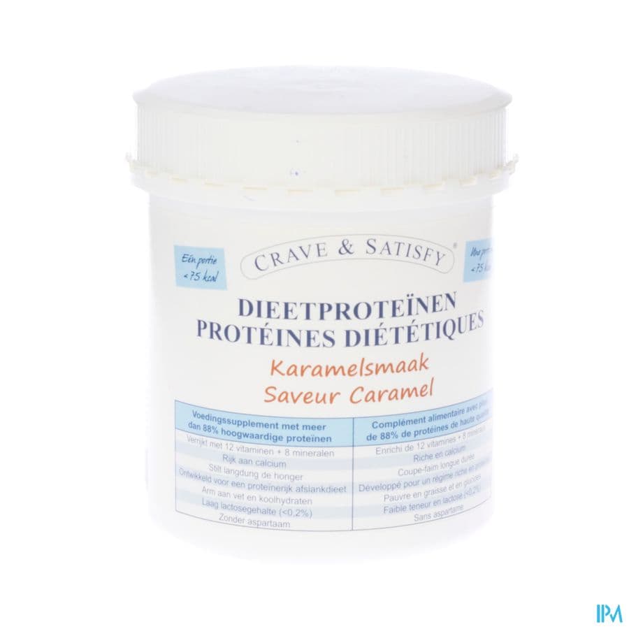 Crave & Satisfy Dieetproteinen Karamel Pot 200g