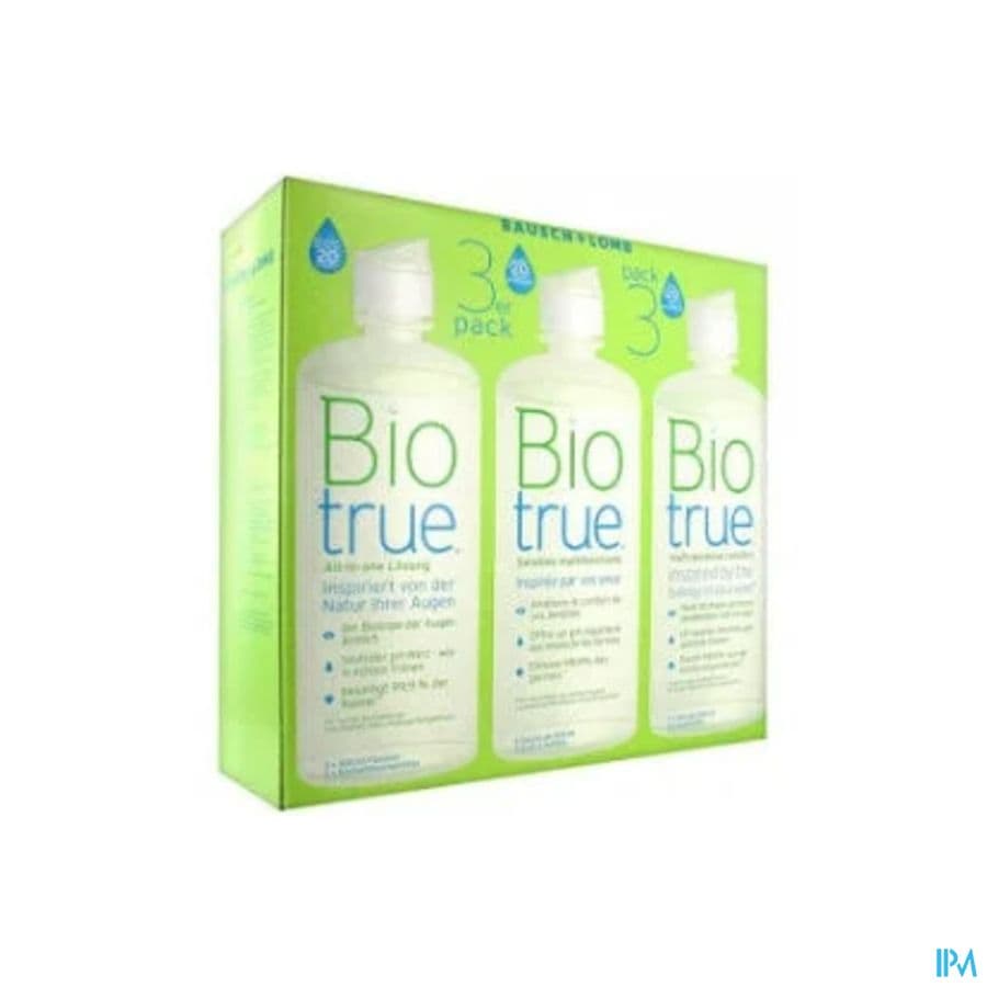 Biotrue Sol Multifonctions 3x300ml +3 Lenscase