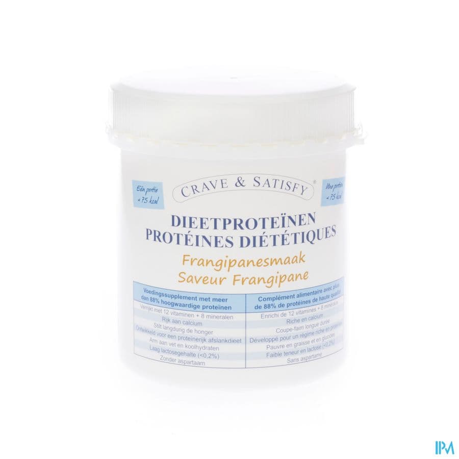 Crave & Satisfy Dieetproteinen Frangipan Pot 200g
