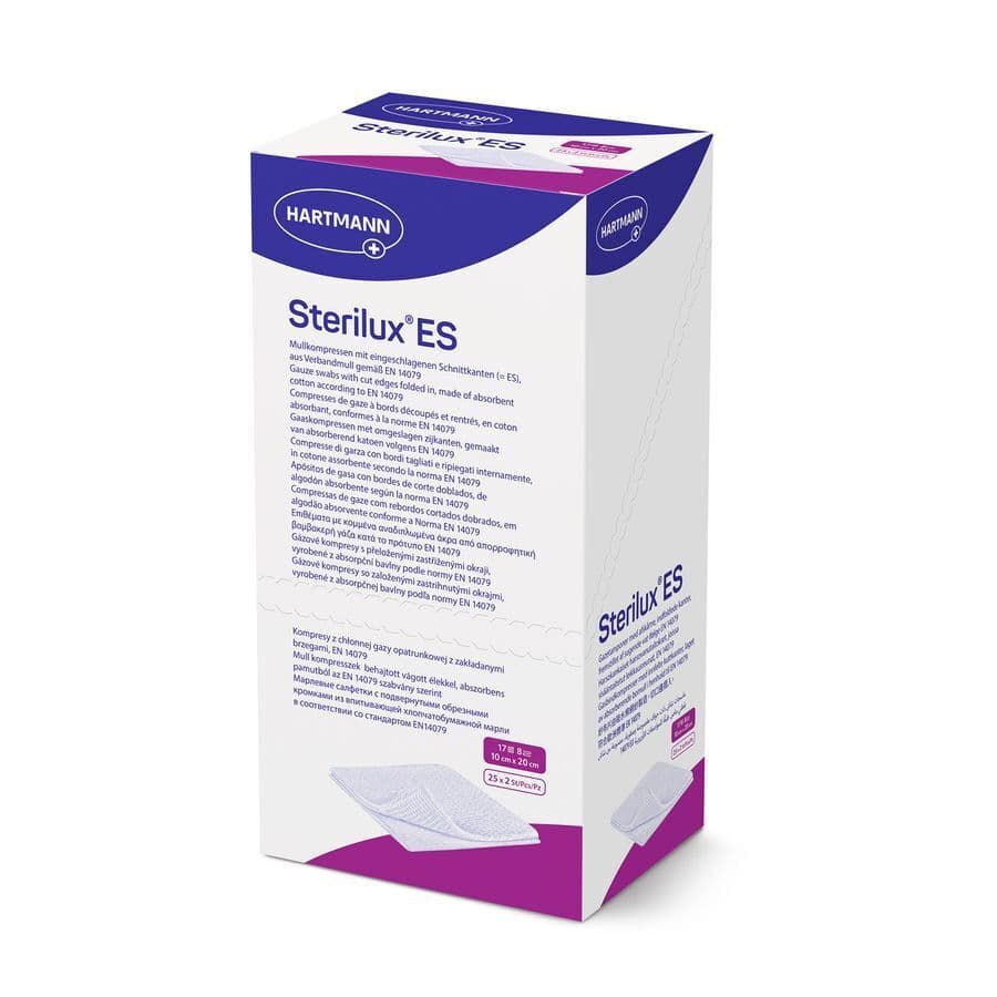 Sterilux Es 5x5cm 8l.st. 25x2 P/s