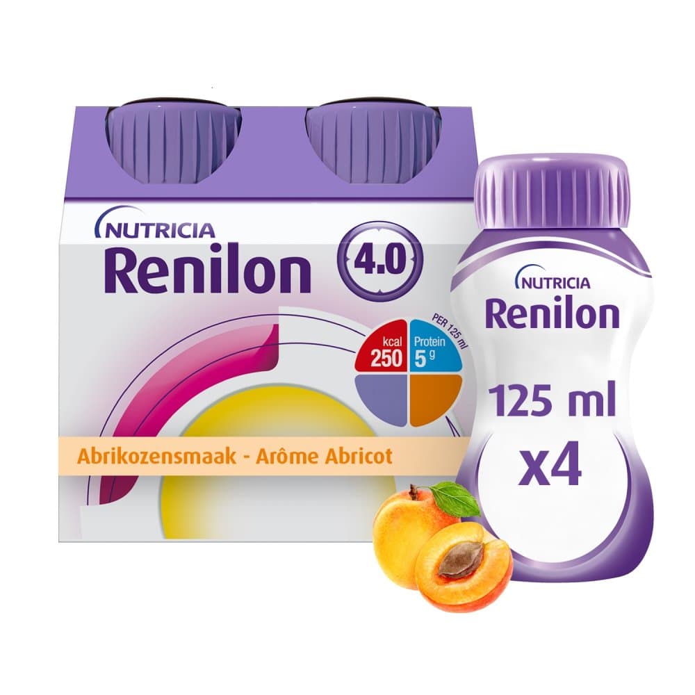 Renilon 4.0 Abricot Bouteille 4x125ml 570978
