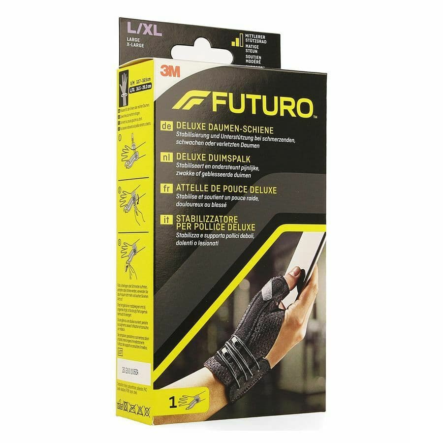 Futuro Deluxe Duimspalk 45844, Zwart Large/extra Large