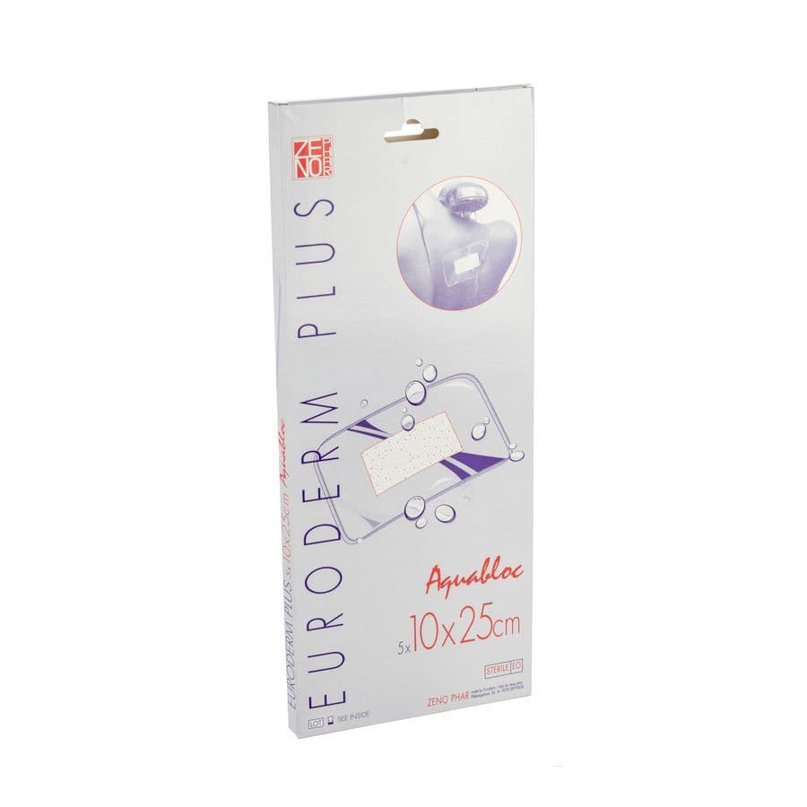 Euroderm Plus 10x25cm 5 Pansement Steril Wtp