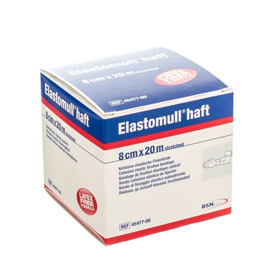 Elastomull Haft Latexvrij 8cmx20m 4547700