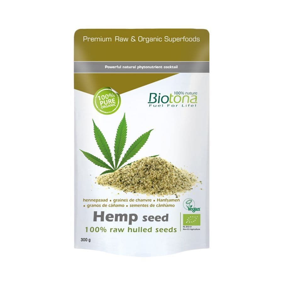 Biotona 100% Raw Gepeld Hennepzaad