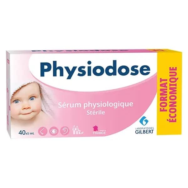 Physiodose Sérum Physiologique Stérile Unidose 40 X 5ml