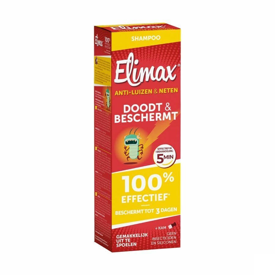 Elimax 2-in-1 Shampoo Anti Luizen En Neten Zonder Insecticide + Kam 100ml