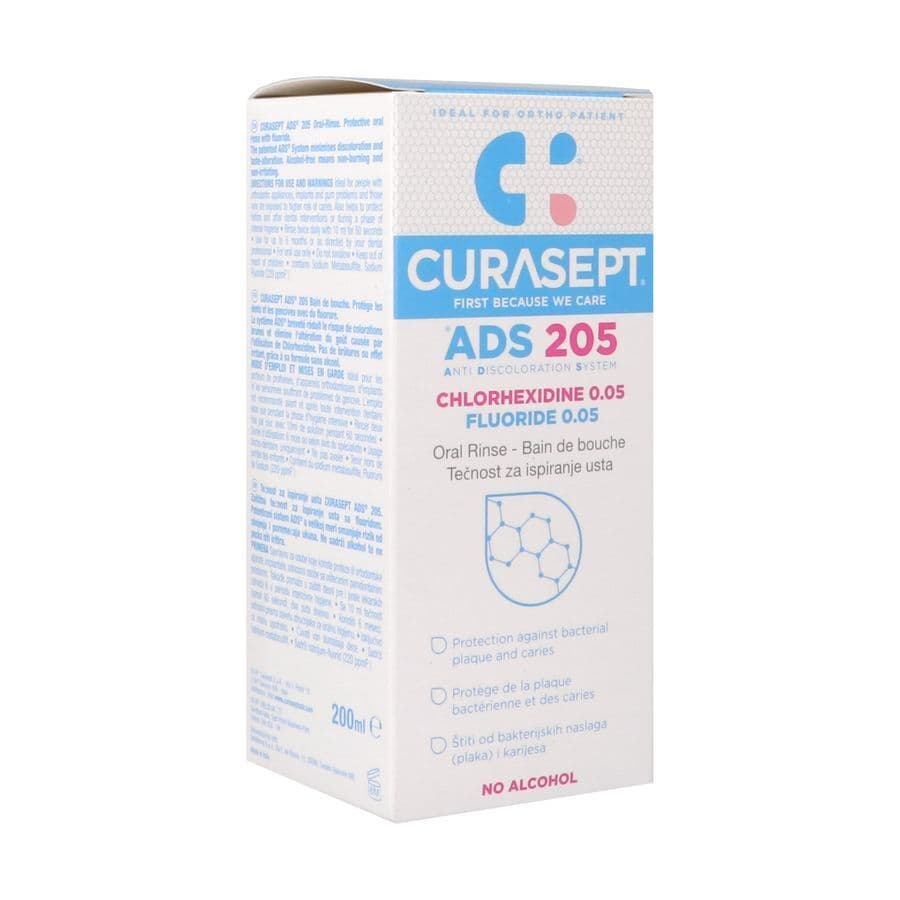 Curasept ADS 205 Mondspoeling 0.05% CHX + 0.05% FL