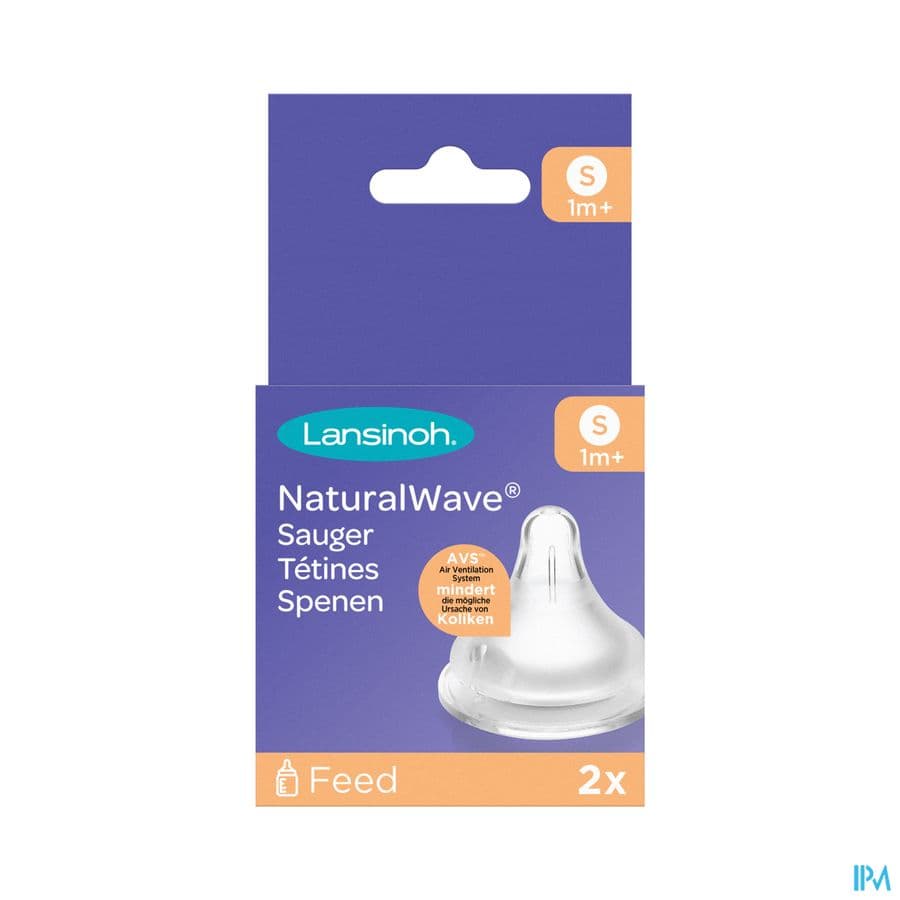 Lansinoh Natural Wave Speen Slow 2 Stuks