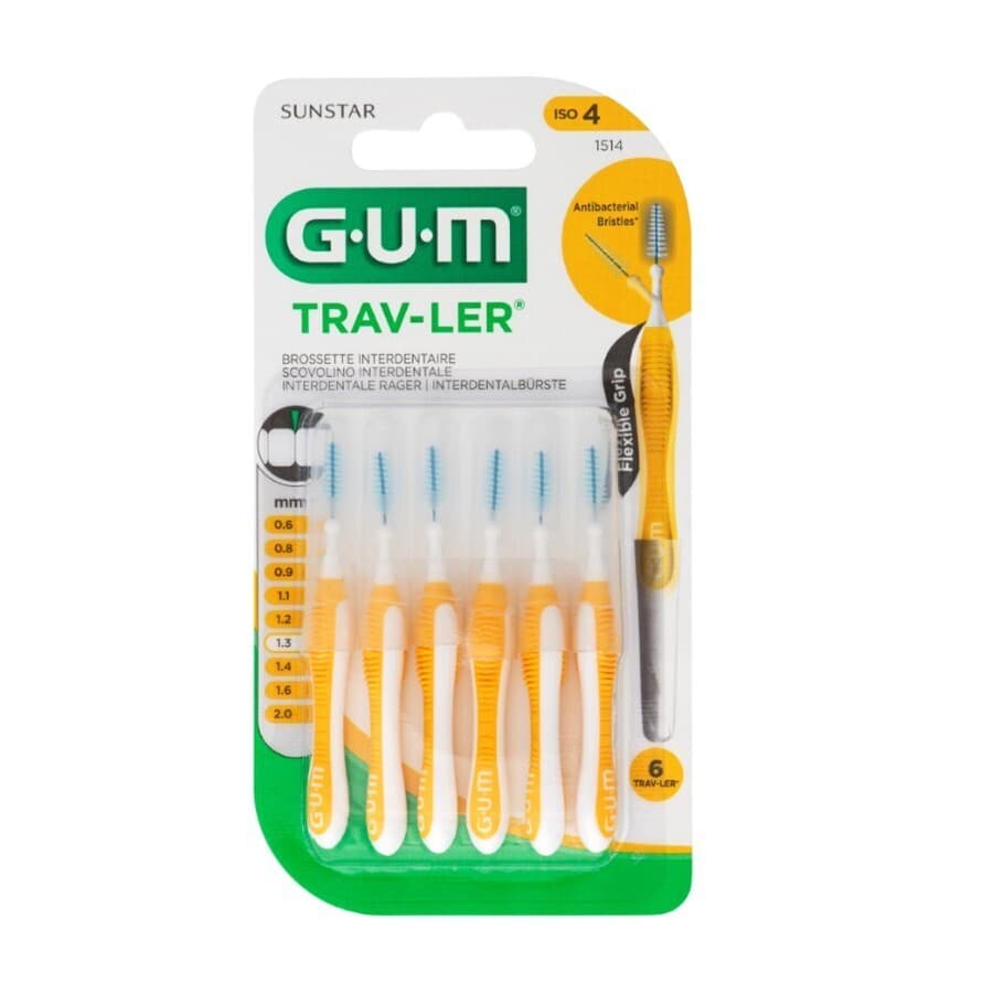 Gum Trav-Ler Brosse Interdentale 1,3mm 6 Pièces