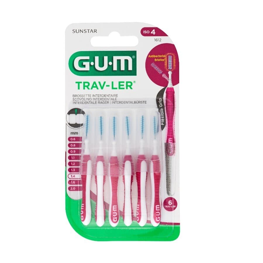 Gum Trav-Ler Interdentaal Borsteltje 1,4mm 6 Stuks