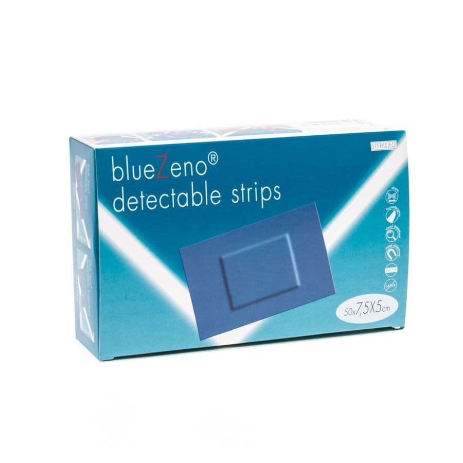 Bluezeno Detectable Strip Blue 7,5x5cm 50
