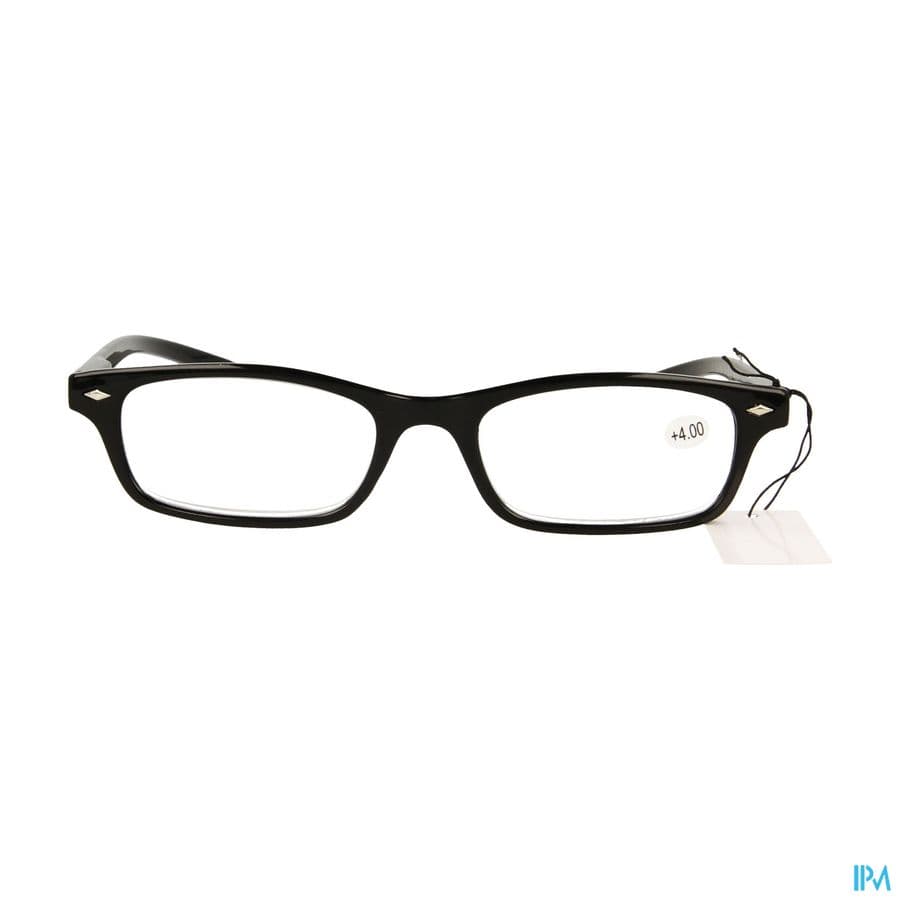 Pharmaglasses Leesbril Diop.+4.00 Black