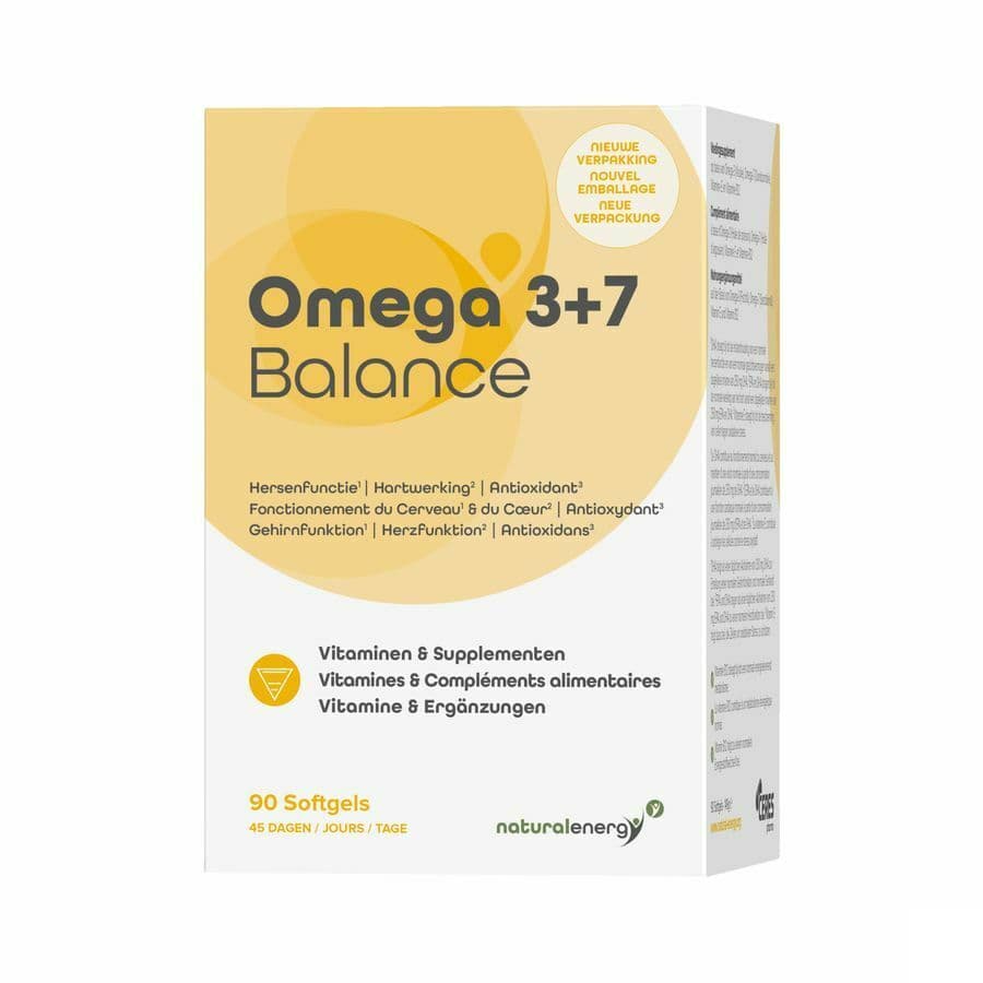 Natural Energy Omega 3+7 Balance 90 Gélules