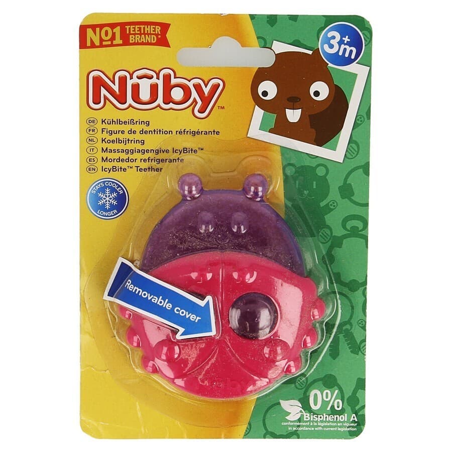 Nûby Koelbijtfiguur Diertjes Met Beschermhoes 3mnd 1 Stuk