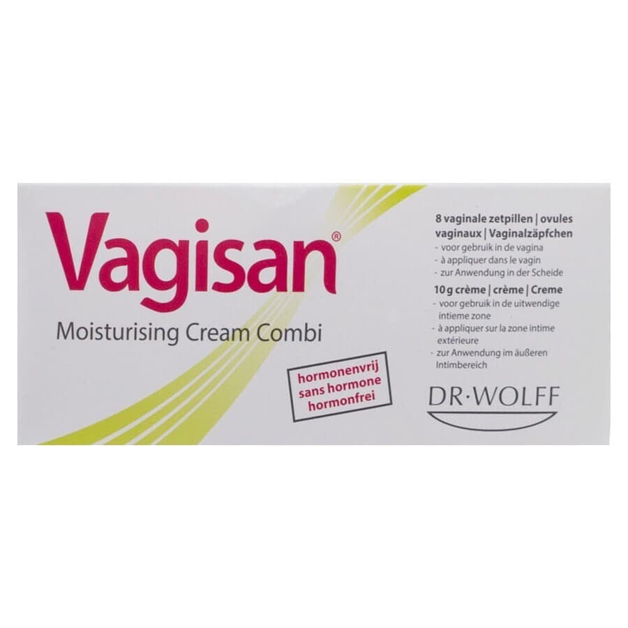Vagisan Moisturizing Cream Combi Cr 10g + 8 Ovules