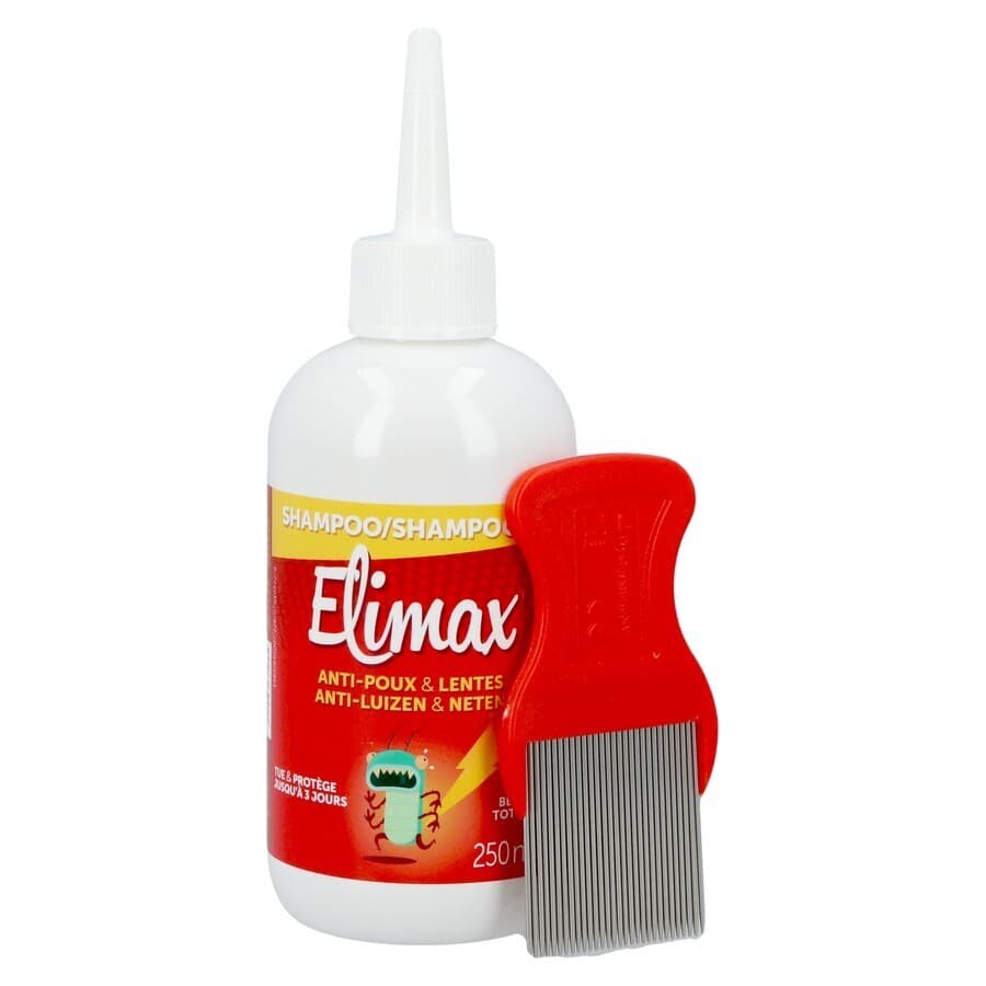 Elimax Anti-Luizen En Neten, Doodt En Beschermt + Kam 200 Ml + 50 Ml Gratis