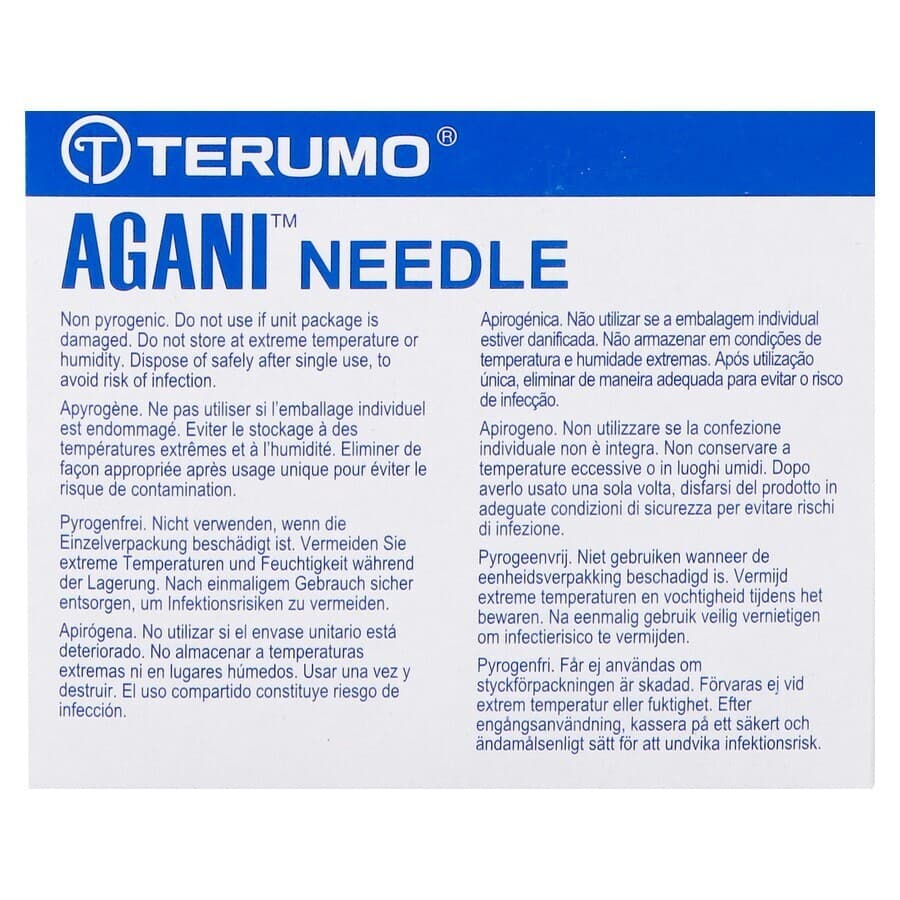 Terumo Aiguille Agani 18g 1 1/2 Rb Rose 100