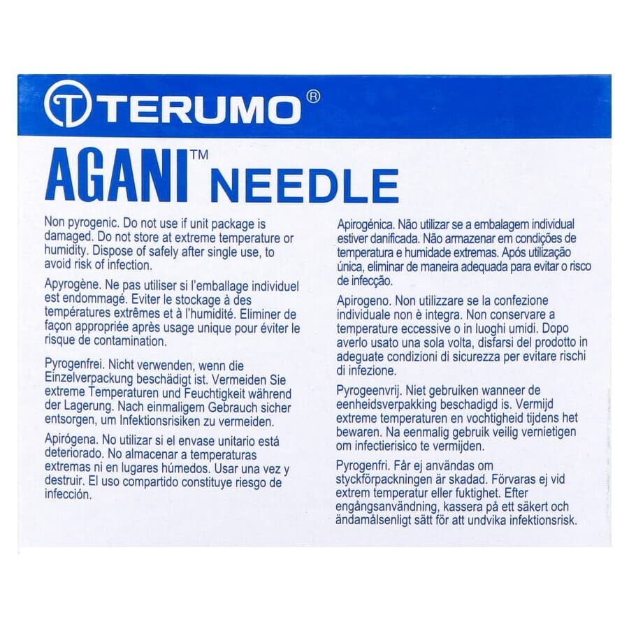 Terumo Aiguille Agani 27g 5/8 Rb Gris 100
