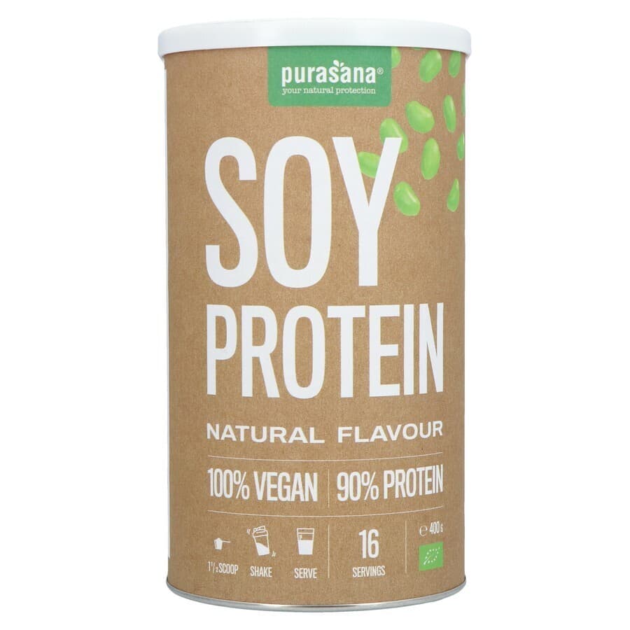 Purasana Vegan Proteïne Soja 90% Naturel Smaak 400g