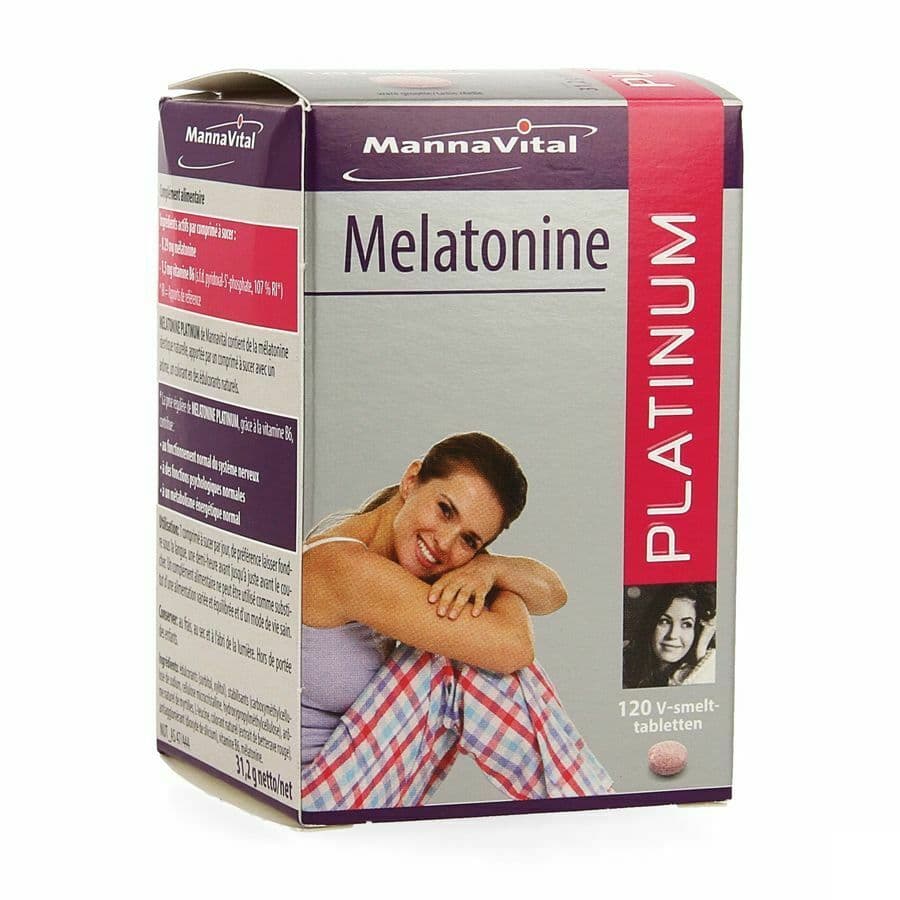 MannaVital Melatonine Platinum Smelttabletten