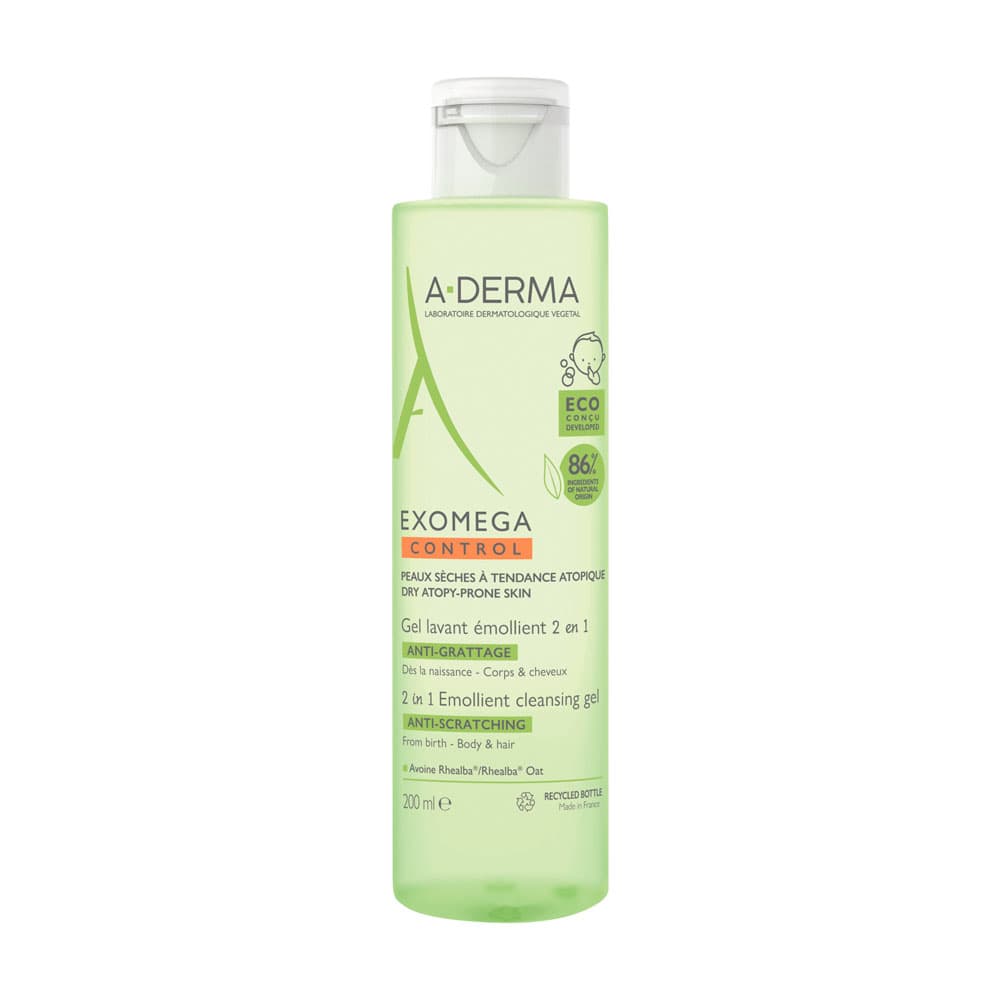 Aderma Exomega Control Reinigingsgel 2in1 200ml