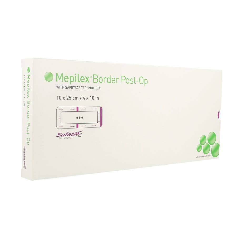 Mepilex Border Post-op Verb 10x25cm 5 496455