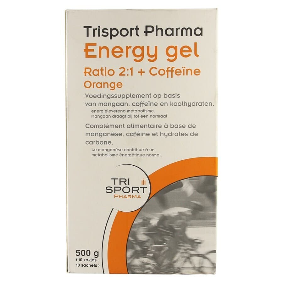 TRISPORT ENERGY GEL + COFFEINE ORANGE 10X50 G
