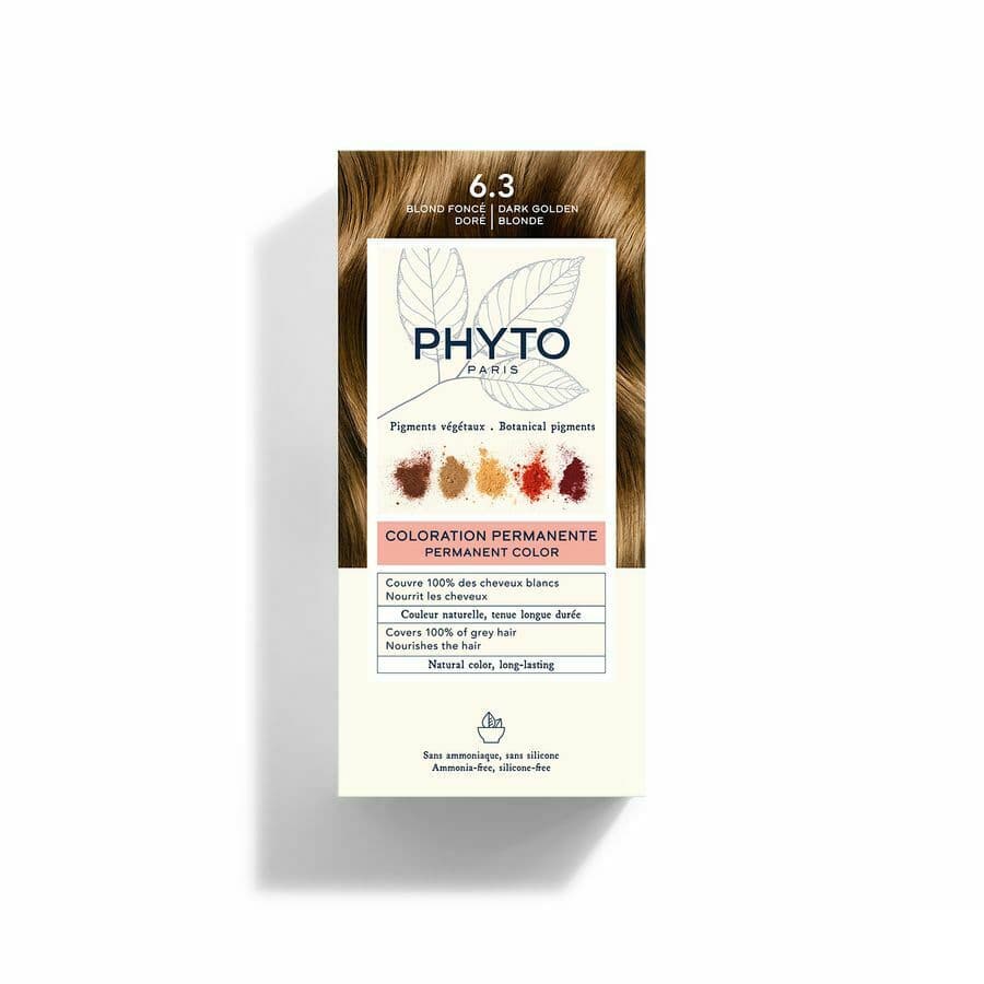 Phytocolor Permanente Haarkleuring 6.3 Donker Goudblond Intense En Natuurlijke Kleur
