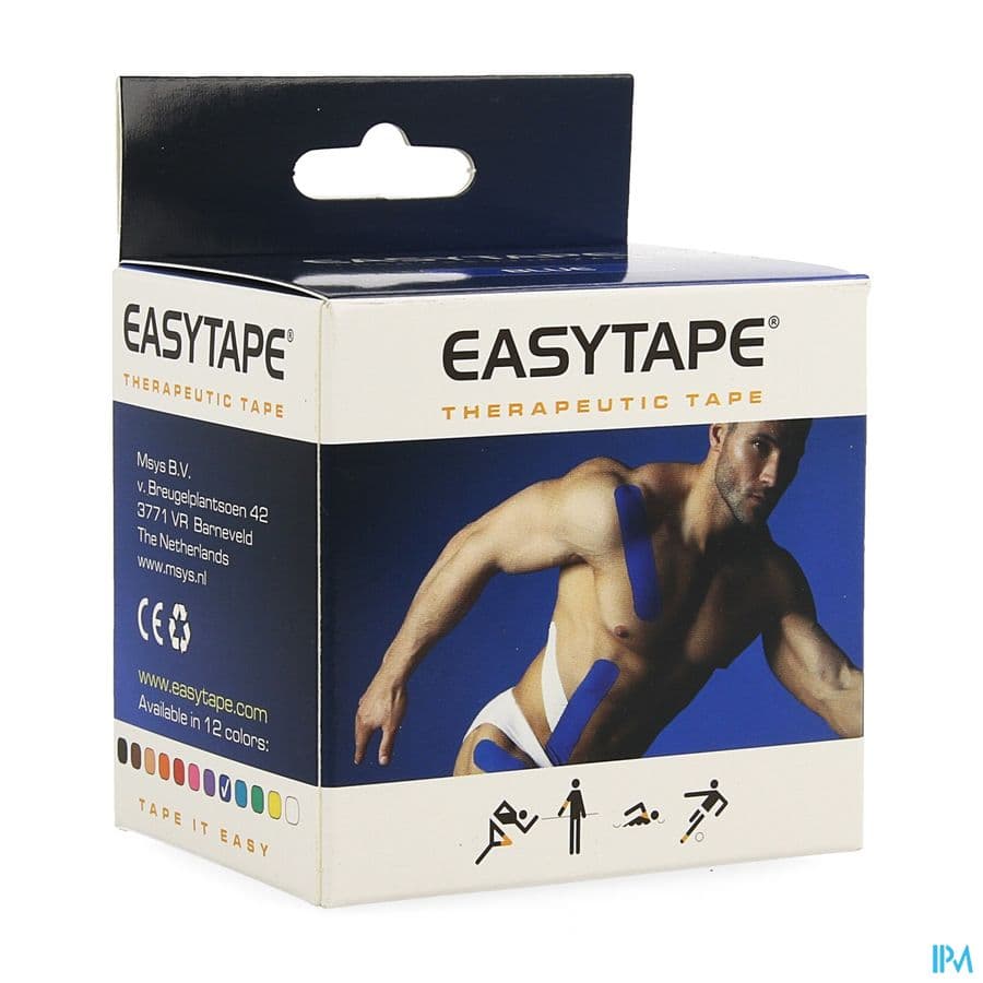 Easytape Kinesiology Tape Bleu Fonce