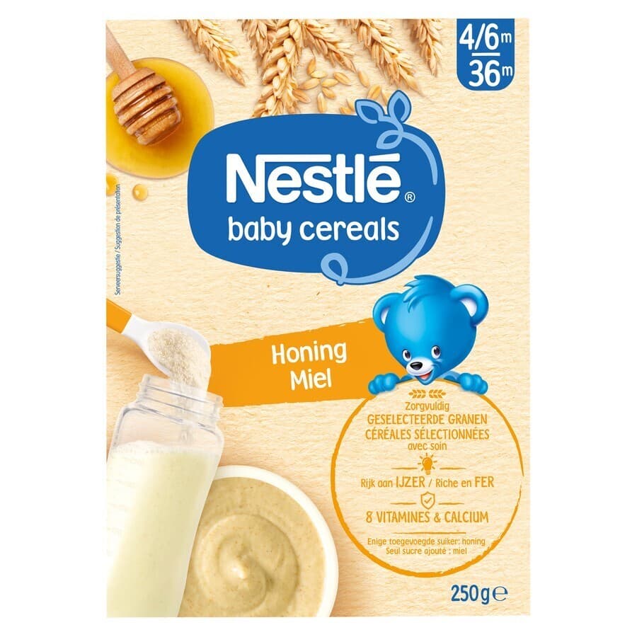 Nestle Baby Cereals Honing Granen Baby 6+ Maanden 250g