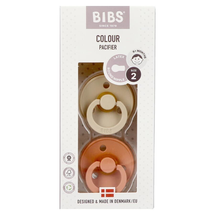 Bibs 2 Fopspeen Duo Vanilla Peach