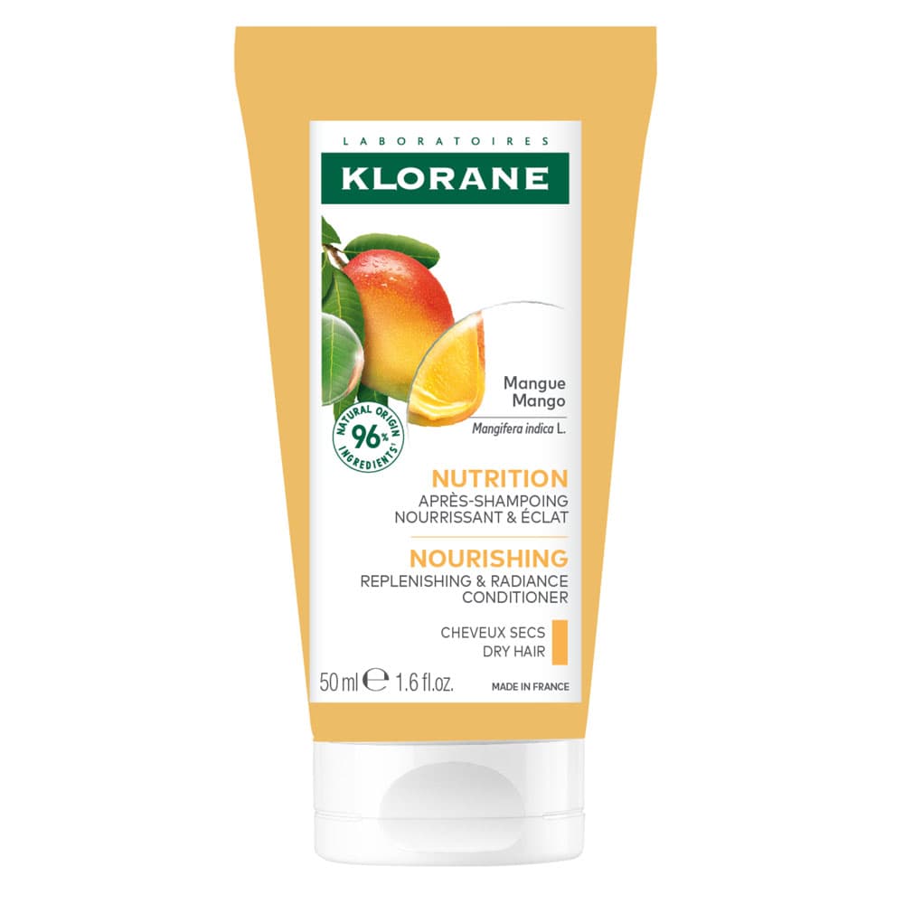 Klorane Mango Voedende Conditioner, Voedt & Geeft Glans, Droog Haar 50ml