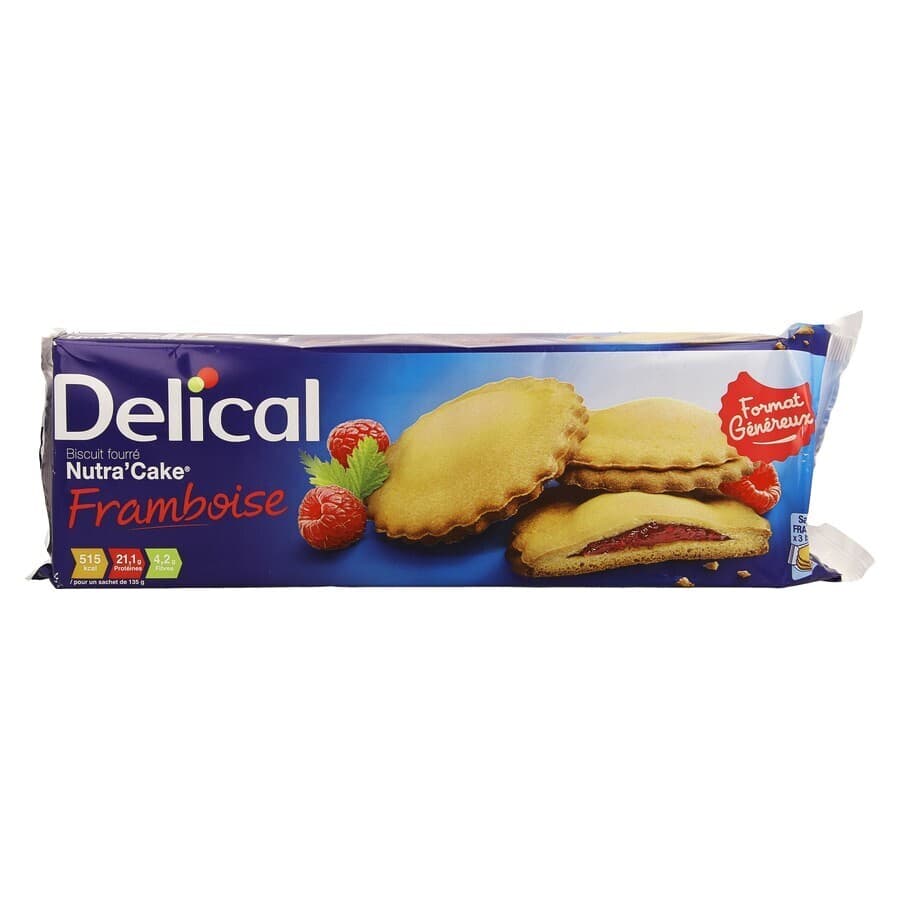 Delical Nutra Cake Framboos 3x3