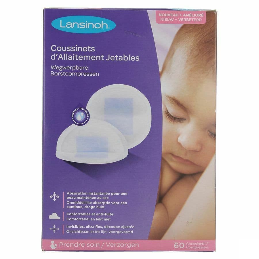 Lansinoh Coussinets D'allaitement Jetables 60 Pièces