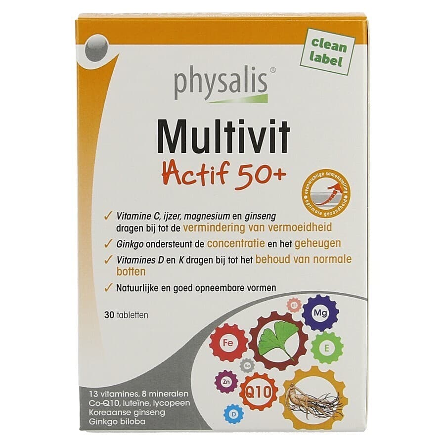 Physalis Multivit Actif 50+ Tabletten
