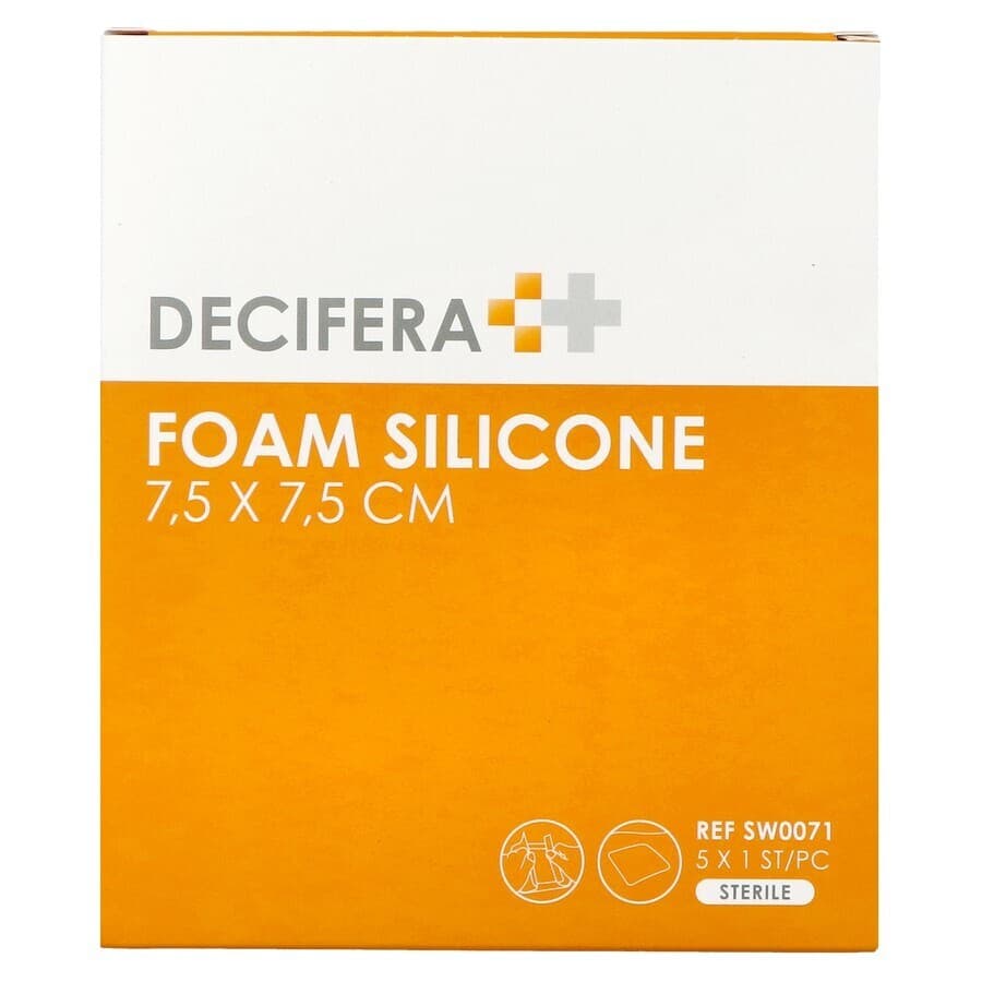 Decifera Foam Silicone 7,5x 7,5cm 5